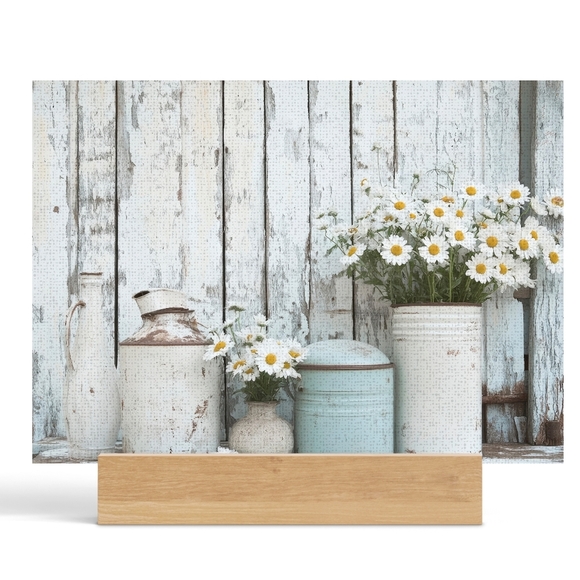 Rustic Floral Glass Cutting Board Size 11x8 - Picture 3 of 4